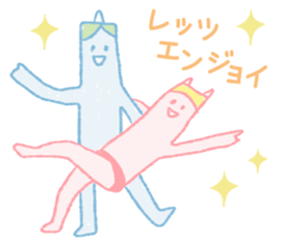 Red and blue sticker #4139591