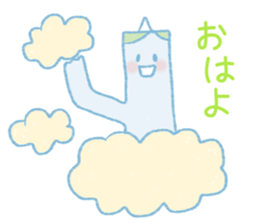 Red and blue sticker #4139604