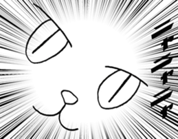 SHIRO CAT nyan sticker #4140159