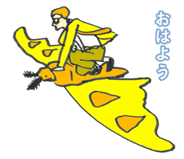 Bugs and glasses sticker #4140728