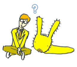 Bugs and glasses sticker #4140748