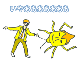 Bugs and glasses sticker #4140756