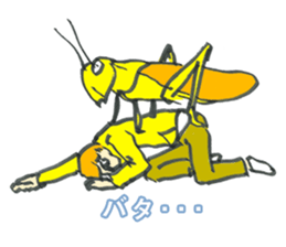 Bugs and glasses sticker #4140764