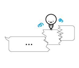 Simple words and person sticker #4140941