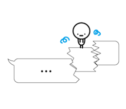 Simple words and person sticker #4140941