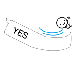 Simple words and person sticker #4140955