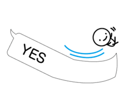 Simple words and person sticker #4140955