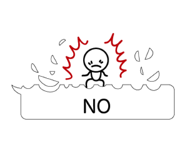 Simple words and person sticker #4140956