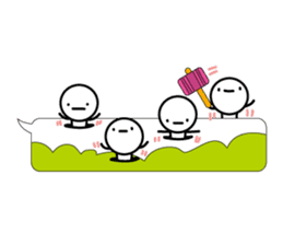 Simple words and person sticker #4140967