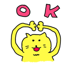 cat and rabbits sticker #4141489