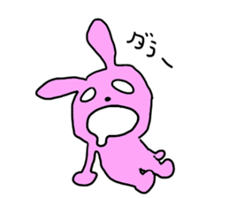 cat and rabbits sticker #4141491