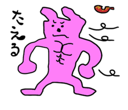 cat and rabbits sticker #4141496