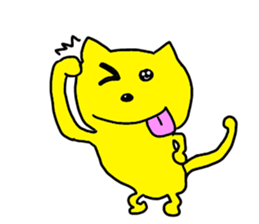 cat and rabbits sticker #4141503