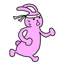 cat and rabbits sticker #4141504