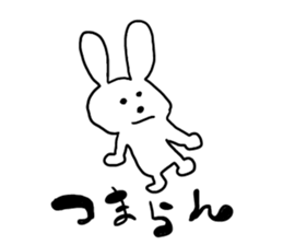 cat and rabbits sticker #4141507