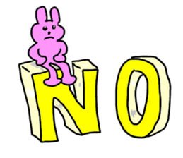 cat and rabbits sticker #4141510