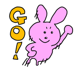 cat and rabbits sticker #4141516