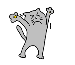 cat and rabbits sticker #4141521