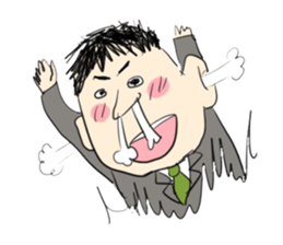 Daily life of a member of society sticker #4141908