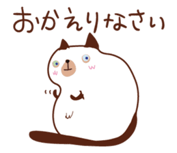 Cute chubby cat sticker #4142467