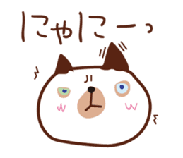 Cute chubby cat sticker #4142482