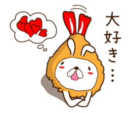 Rabbit fried prawn sticker #4143354