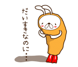 Rabbit fried prawn sticker #4143355