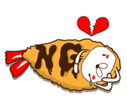 Rabbit fried prawn sticker #4143360