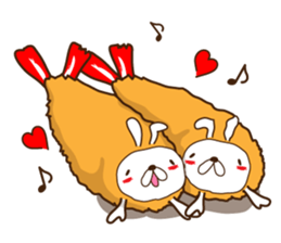 Rabbit fried prawn sticker #4143361