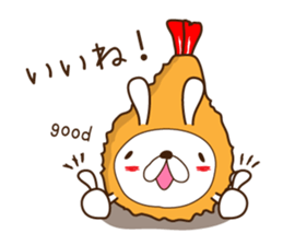 Rabbit fried prawn sticker #4143363