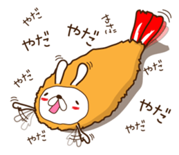 Rabbit fried prawn sticker #4143368