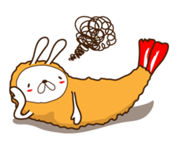 Rabbit fried prawn sticker #4143370