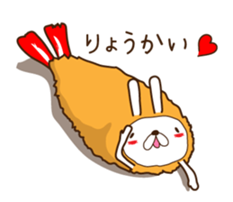 Rabbit fried prawn sticker #4143378
