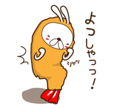 Rabbit fried prawn sticker #4143381