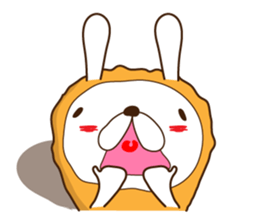 Rabbit fried prawn sticker #4143383