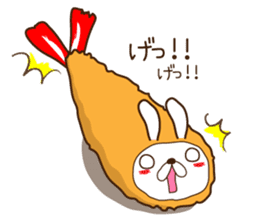 Rabbit fried prawn sticker #4143385