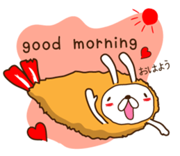 Rabbit fried prawn sticker #4143391