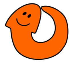 cute worm planaria sticker #4143512