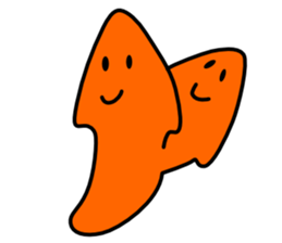 cute worm planaria sticker #4143520