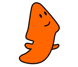 cute worm planaria sticker #4143536