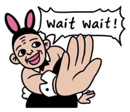 Kimoi Bunny Man English edition sticker #4144052
