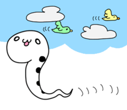 "CHIN" is spotted garden eel! sticker #4145606