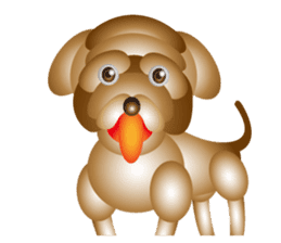 Balloon puppy sticker #4145913