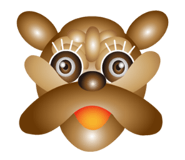 Balloon puppy sticker #4145916
