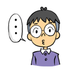 Drab Mr. Glasses sticker #4146161