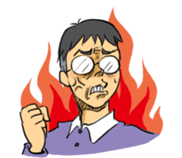 Drab Mr. Glasses sticker #4146192