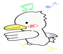 The name of the duck is tacchi sticker #4146640