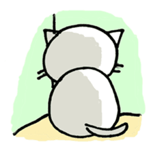 cat with japanese comment sticker #4146922