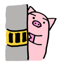 pig with japanese comment sticker #4147240
