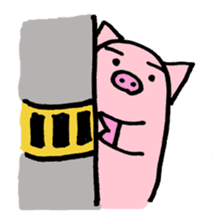 pig with japanese comment sticker #4147240